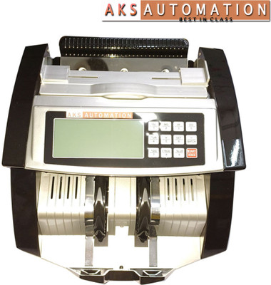 AKS AUTOMATION OLC PRIME LCD Cash Counter with Counterfeit Detection Note Counting Machine(Counting Speed - 1000 notes/min)
