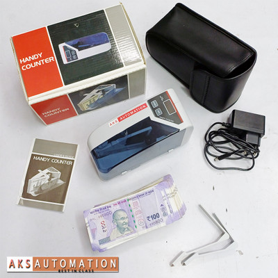 AKS AUTOMATION V30 Led Display Mini Portable Handy Use Battery/Plug Money Counter Machine Note Counting Machine(Counting Speed - 600 notes/min)