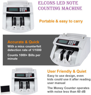 ELCONS LED MG1, MG2 Note Counting Machine Note Counting Machine(Counting Speed - 1000 notes/min)