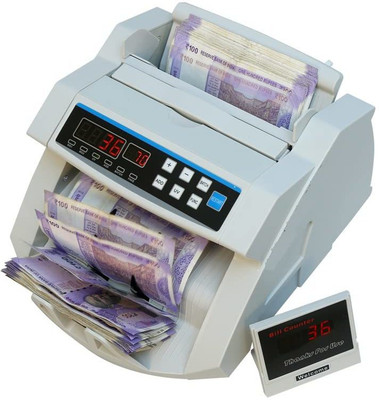 SWAGGERS Blue LED Note/Money/Currency Counting Machine with Fake Note Detection Updated Note Counting Machine(Counting Speed - 1000 notes/min)