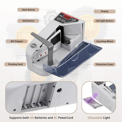ELCONS V30 Note Counting Machine Note Counting Machine(Counting Speed - 600 notes/min)