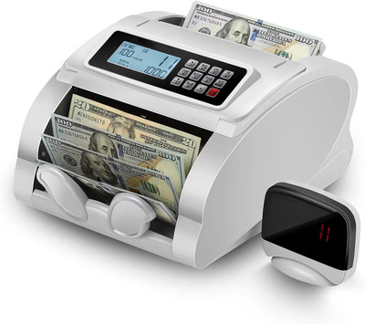 KK MART Automatic Cash Counting Machine with Fake Detection & Updated for All New Notes Note Counting Machine(Counting Speed - 1000 notes/min)