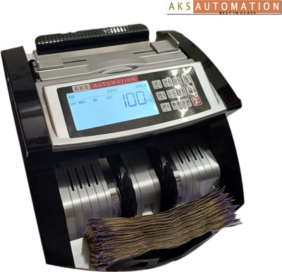 AKS AUTOMATION Industrial Grade Money Counter with Fake Note Alert and Display Output Note Counting Machine(Counting Speed - 1000 notes/min)
