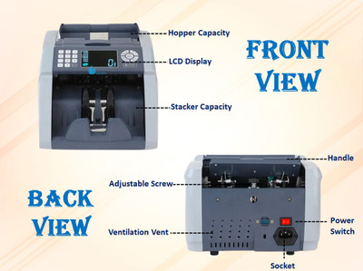 ELCONS Banko 90 GREY Note Counting Machine(Counting Speed - 1000 notes/min)