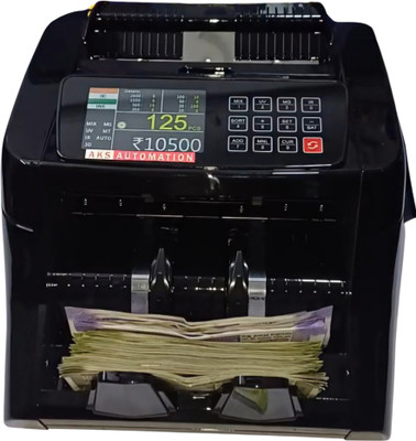 INGENRIC AKS TOUCH PRO Touch Key Panel Mix Value Counting Machine with Fake Note Detector Note Counting Machine(Counting Speed - 1000 notes/min)