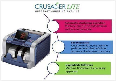 Godrej Godrej Crussader Lite Note Counting Machine(Counting Speed - 1000 notes/min)