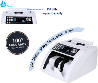 ELCONS BANKO 90 new model (white) Note Counting Machine(Counting Speed - 1000 notes/min)