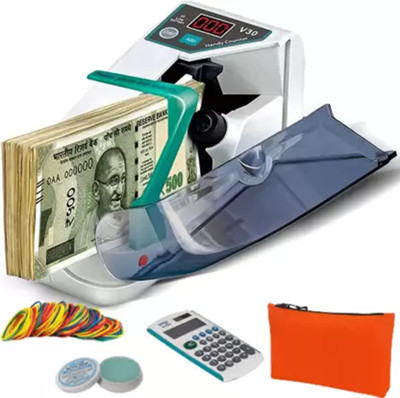 Skyline Automation Portable LED Display Mini Best Money Counting Machine for Home, UV/WM Function Note Counting Machine(Counting Speed - 1000 notes/min)