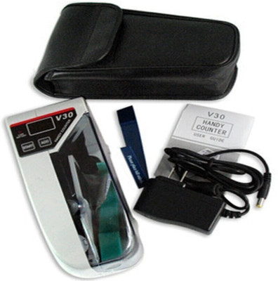 ELCONS V30C LED Display Mini Portable Handy Use Battery/Plug Note Counting Machine(Counting Speed - 1000 notes/min)