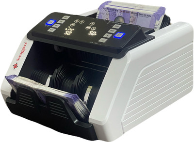 SWAGGERS Latest Heavy Duty Cash Counting Machine with MG,UV,IR Fake Detection-LCD Display Note Counting Machine(Counting Speed - 1000 notes/min)