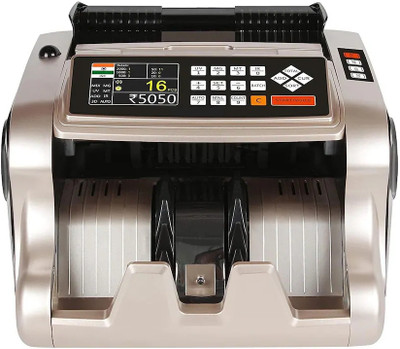 SWAGGERS Gold Value Updated Mix Note Value Counting Machine for New Indian Currency with Fake Note Detection Note Counting Machine(Counting Speed - 1000 notes/min)