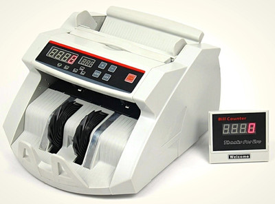 Drop2Kart Dual Motor + Dual LED Cash Counter, UV/MG1/MG2 FakeNote Sensor with Additional External Display Note Counting Machine(Counting Speed - 1000 notes/min) Drop2Kart Dual Motor + Dual LED Cash Counter, UV/MG1/MG2 FakeNote Sensor with Additional External Display Note Counting Machine(Counting Speed - 1000 notes/min)