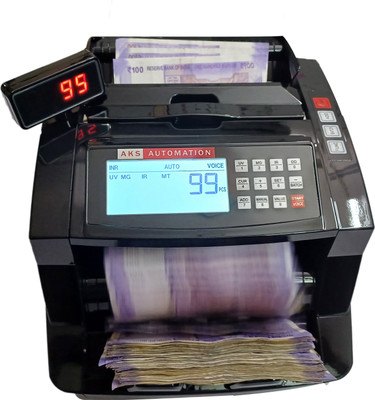 AKS AUTOMATION Semi Value Note Counting Machine with Fake Note Detector for Banks & Retail Note Counting Machine(Counting Speed - 1000 notes/min)
