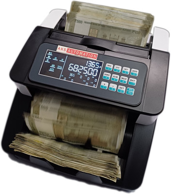 CABINSTAR AKS OLC PRO Cash Counting Machine with UV/MG/IR/MT Detection Note Counting Machine(Counting Speed - 1000 notes/min)