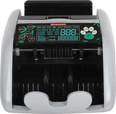 BANKOMAT Bill/Notes Counterfeit Detection, Add and Batch Modes - Large LCD Display & Fast Note Counting Machine(Counting Speed - 1000 notes/min)