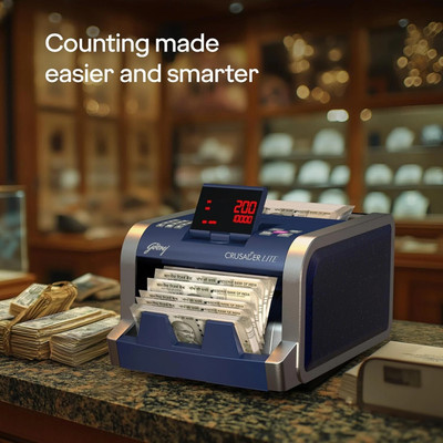 Godrej crusader lite counting machine Note Counting Machine(Counting Speed - 1000 notes/min)