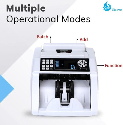 ELCONS BANKO 90 WHITE Note Counting Machine(Counting Speed - 1000 notes/min)