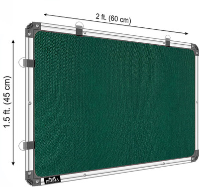 Preha 1.5x2 feet Notice Board / Pin Up Display Board with 50 pins for Office and Home Notice Board(60 cm 45 cm)