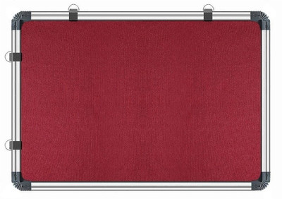 NorthWood Bulletin Board, Pin-up Board, Push pins Board for School, College, Office Dryerase Bulletin Board(Maroon 1.5x2 Feet)