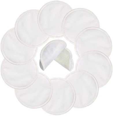 Senkiddpro Nursing Cotton Milk Pads Reusable Washable Absorbent Comfort Fit Leak Proof12pc Nursing Breast Pad(Pack of 12)