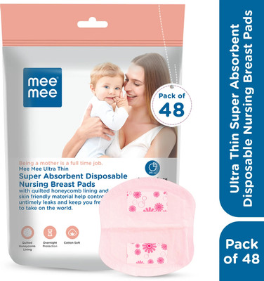MeeMee Ultra Thin Honey Comb Disposable Nursing Breast Pad(Pack of 48)