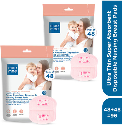 MeeMee Ultra Thin Honey Comb Disposable Nursing Breast Pad(Pack of 96)