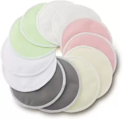 HARE KRISHNA TRADERS Reusable Washable BabyFeeding Breast Pad For Mothers Pack Of @12 Nursing Breast Pad(Pack of 12)