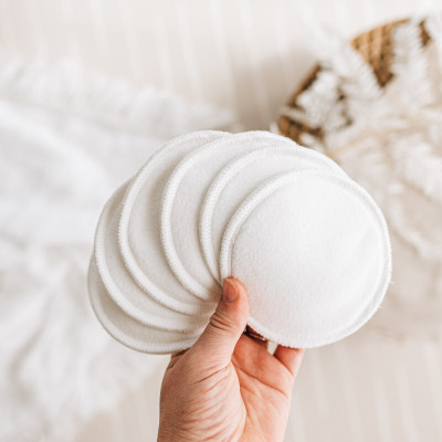 HARE KRISHNA TRADERS NURSING BREST PAD REUSABLE/WASHABLE PACK OF 6 Nursing Breast Pad(Pack of 6)