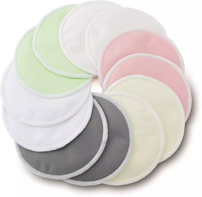InEffable Reusable Nursing Breast Pads Washable Soft Absorbent Baby Breastfeeding Nursing Breast Pad(Pack of 12)