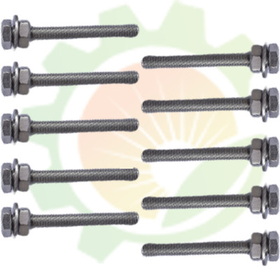 WHITESHARK Nut & Bolt Set 8mmX60mmNutBoltWasher_2.5inch10piece(STAINLESS STEEL)