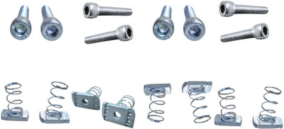 WHITESHARK Nut & Bolt Set | M8 SpringNut 38mm & Allenbolt 1.5inch(8mmX40mm) |Pack of-30Nos(G.I)