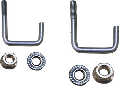 WHITESHARK Nut & Bolt Set |J-type hook & Flange Nut | H-2.5inch, L-1.5inch & 8mm Thread |Pack of-10Nos(STAINLESS STEEL)