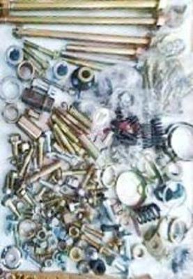 MJAuto Nut & Bolt Set Yamaha RX 100 Complete nut Bolt kit with Excel Set(Stainless Steel)