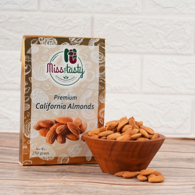 Miss Tasty Natural Premium Whole California - High in Fiber, Gluten Free Almonds(250 g)