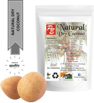 PRIYA ESTATE DRY COPRA ( NATURAL DRY COCONUT ) SUKHA GOLA,SUKHA NARIYAL Coconut(2100 g)