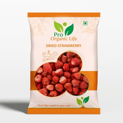 PRO ORGANIC LIFE DRY STRAWBERRIES-250 GM Strawberries(200 g)