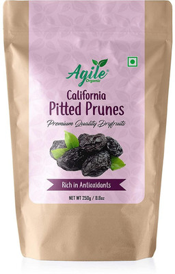 Agile Organic California Pitted Prunes 250g Prunes(1 x 250 g)