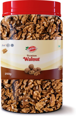 Nutriarrow Walnuts | Fresh & Natural Walnut Kernels |Akhrot Without Shell | High Fiber Walnuts(250 g)
