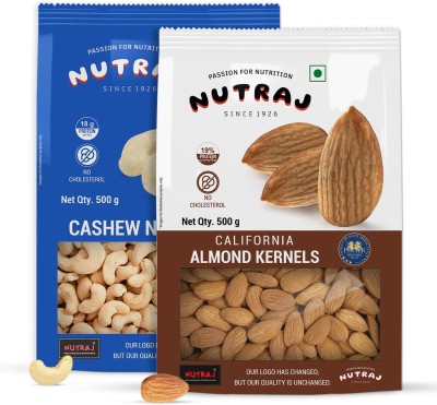 Nutraj Daily Needs Combo Pack of 2 (500gm Each) Cashews, Almonds(2 x 500 g)