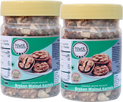 Shellfeast Broken Walnut Kernels In Food Grade Jar , Kashmiri Walnut Kernels Walnuts(2 x 0.5 kg)