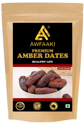AWFAAKI Amber Dates | Saudi Arabia 1 Kg Dates(1 x 1 kg)