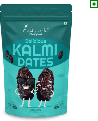 EXOTIC CRATE Delicious Kalmi Dates Highly Nutritious Soft Fresh & Juicy Dates Dates(2 x 250 g)