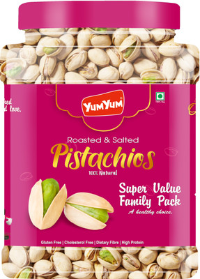 YUM YUM Premium Roasted & Salted Pista 1kg Pistachios(1 x 1 kg)