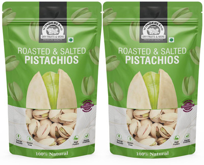 WONDERLAND Premium Roasted And Salted Pistachios(2 x 0.5 kg)