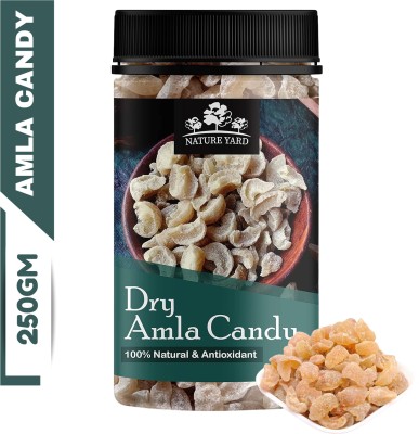 NATURE YARD Dry Sweet Amla Candy 250gm - Dried Indian Gooseberry - For better Digestion - Natural and Antioxidant Gooseberry(250 g)