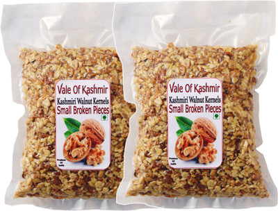 vale of kashmir Walnut Kernels Small Broken Pieces Vacuum Packed , For Cakes Bakery Etc Walnuts(2 x 0.5 kg)