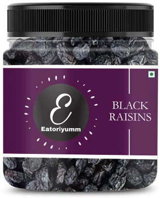 Eatoriyumm ( 1Kg) Black Raisins |Seedless Dry Grapes Kali Kishmish ( Jar Pack ) Raisins(1 x 1 kg)