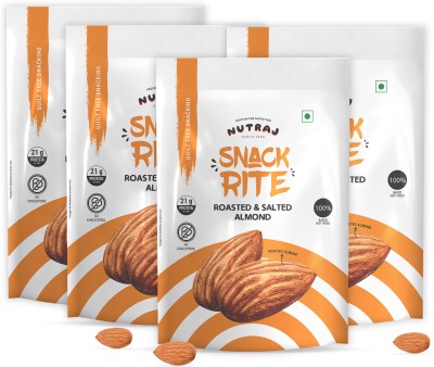 Nutraj Snackrite Almond Roasted & Salted 600g Almonds(4 x 150 g)