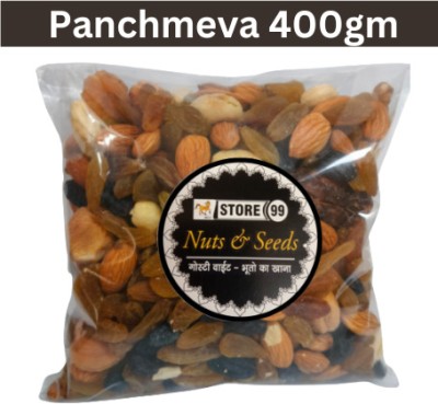 indostore99 Panchmeva Dry Fruits For Puja Prasad Superfood 400gm Almonds, Apricots, Cashews, Raisins, Walnuts, Dates(400 g)