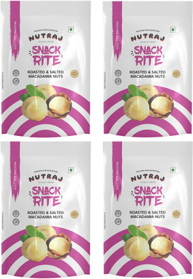 Nutraj Roasted Salted Macadamia Nuts 400g (100g x 4), Dry Fruits Macadamia Nuts(4 x 100 g)